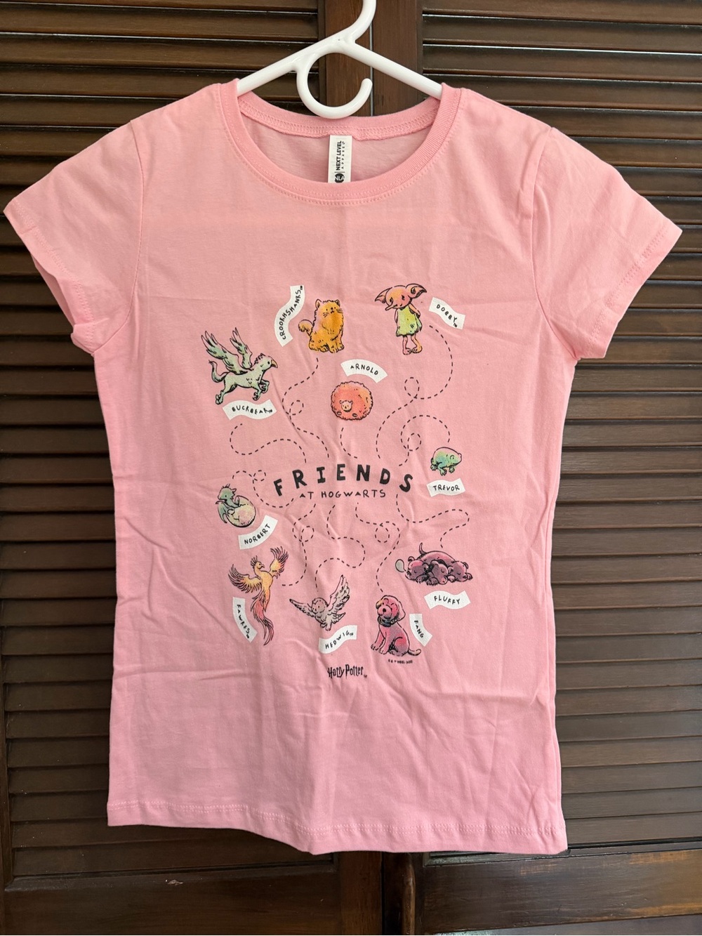 Harry Potter Hogwarts friends tshirt pink fitted